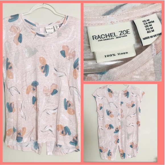 Rachel Zoe Tops - RACHEL ZOE | Med | LINEN | Buttons down Back!